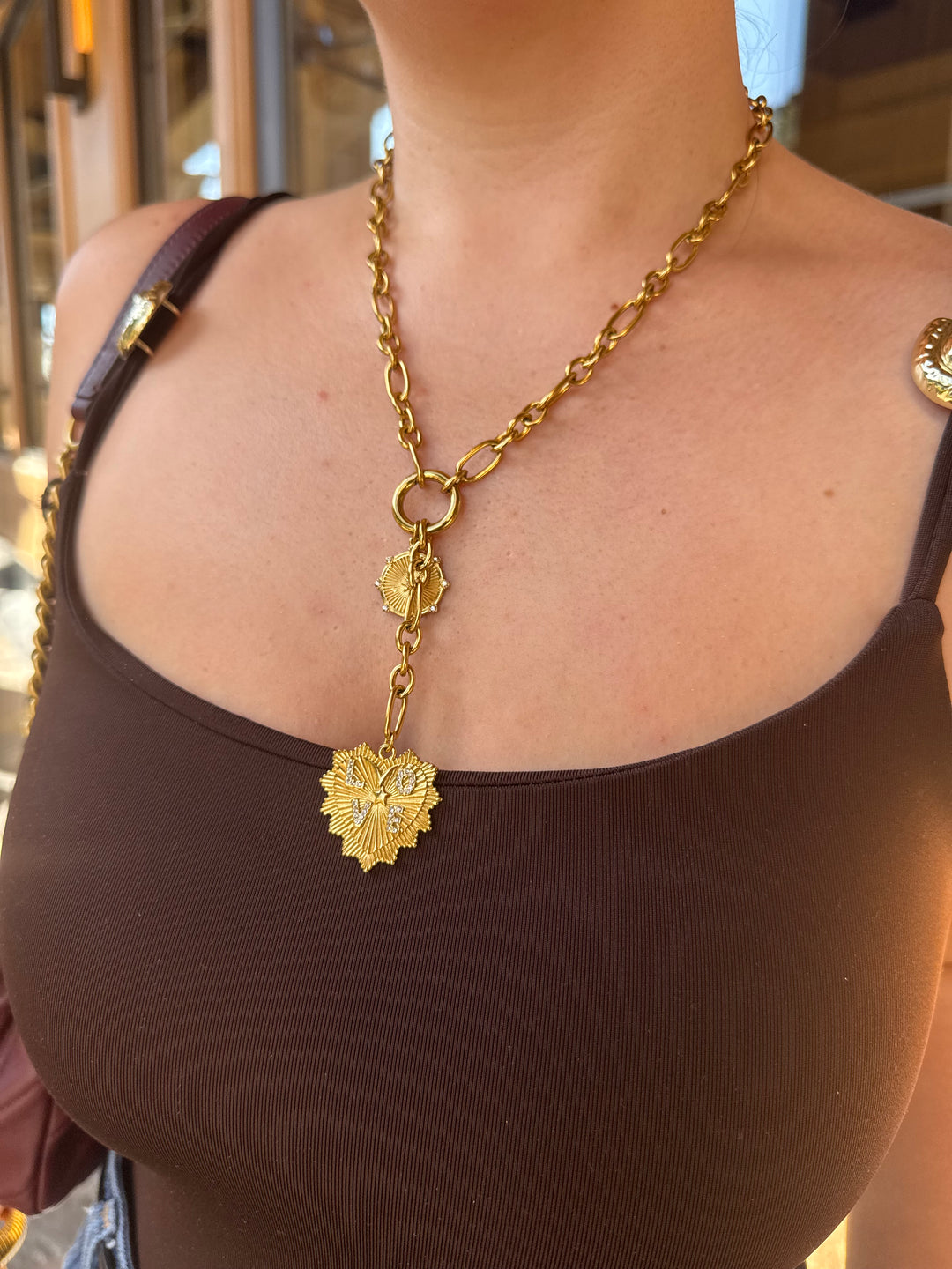 Love Charm Necklace 18k gold
