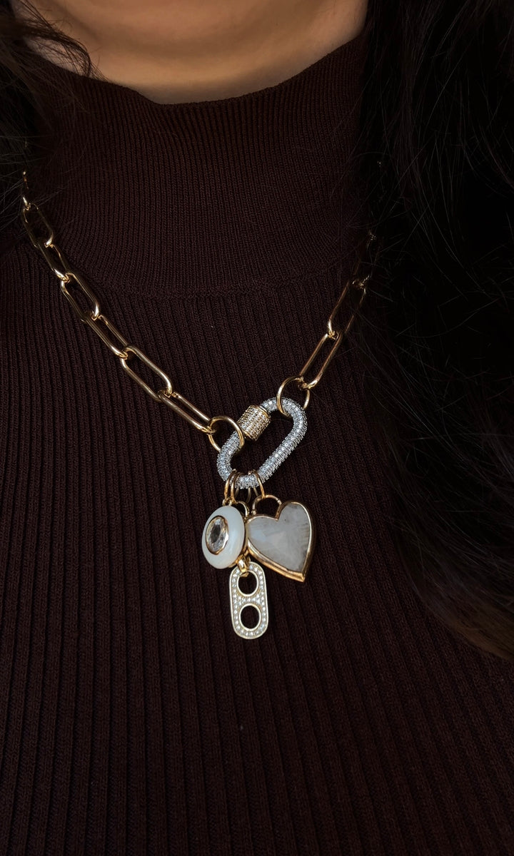 Moonstone Charm Necklace