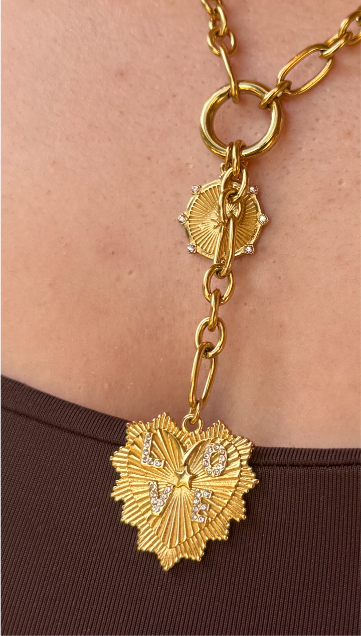 Love Charm Necklace 18k gold