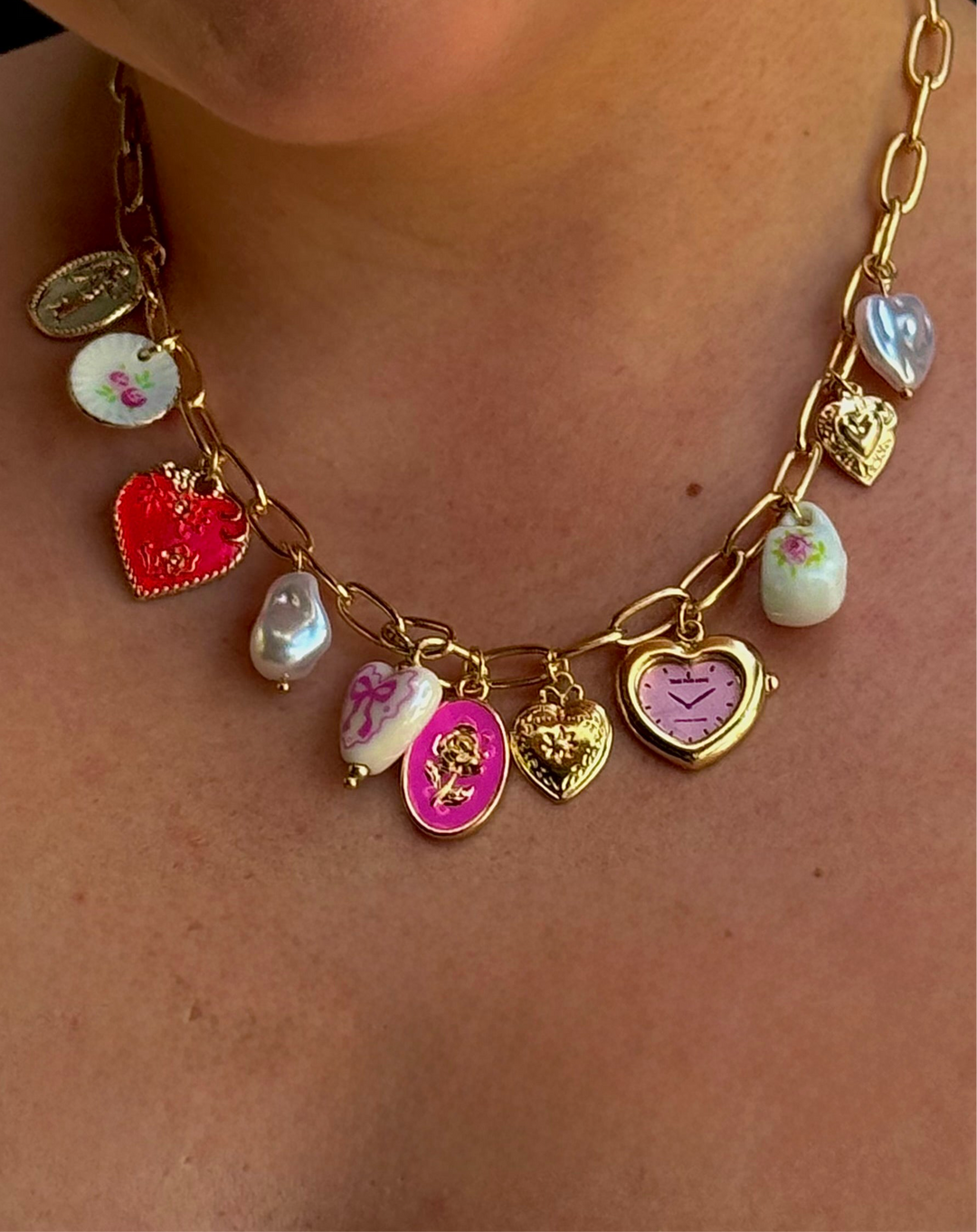 Soft Divine Feminine Charm Necklace