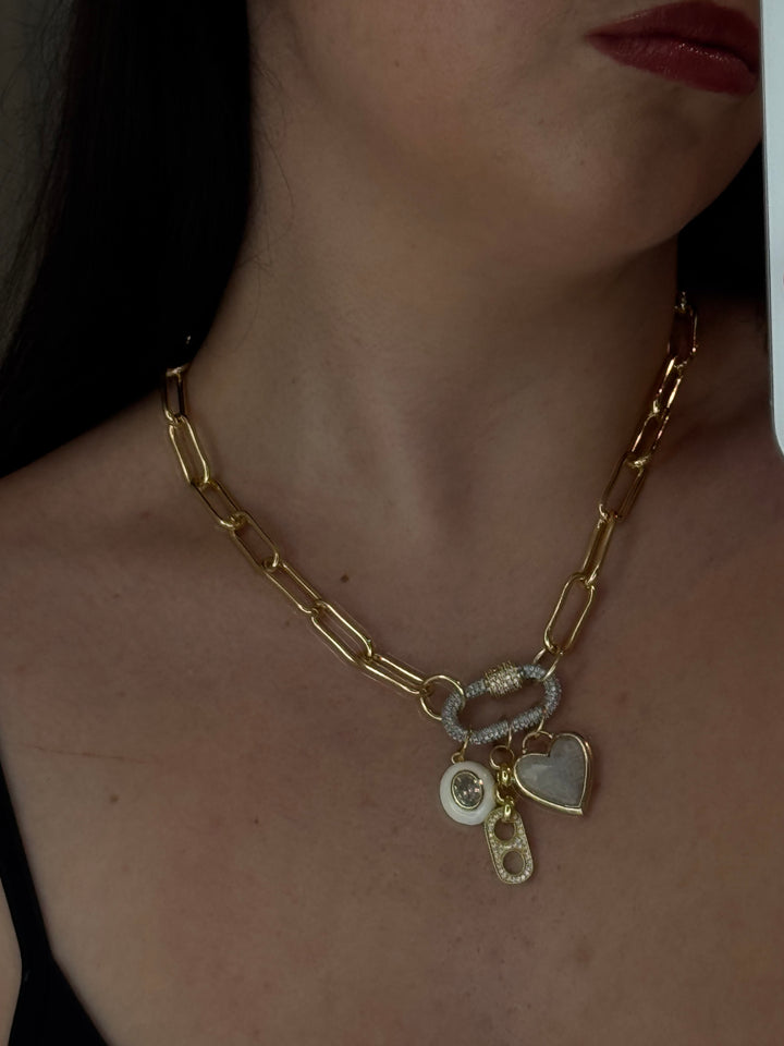 Moonstone Charm Necklace