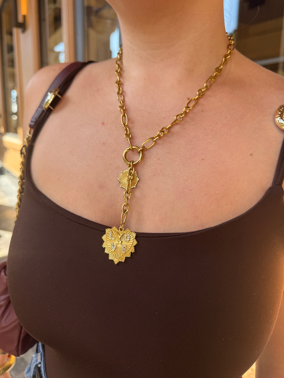 Love Charm Necklace 18k gold