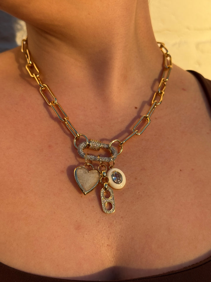 Moonstone Charm Necklace