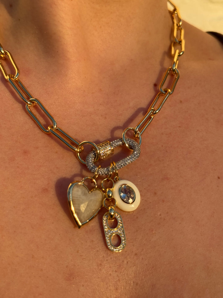 Moonstone Charm Necklace