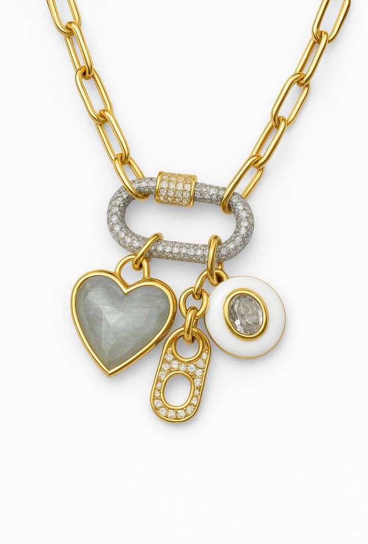 Moonstone Charm Necklace