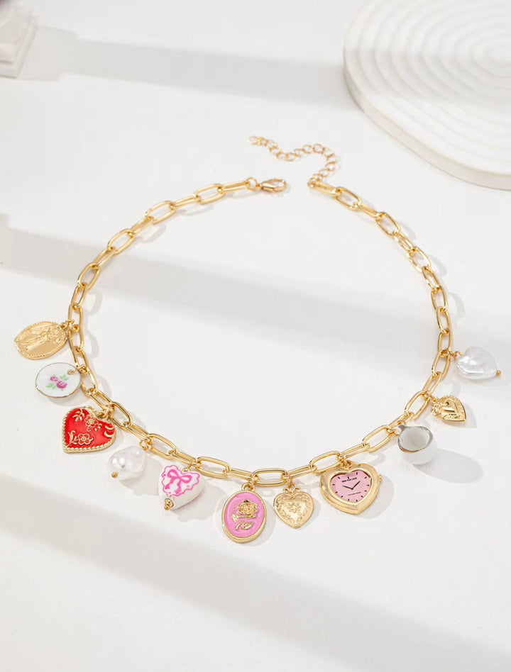 Soft Divine Feminine Charm Necklace
