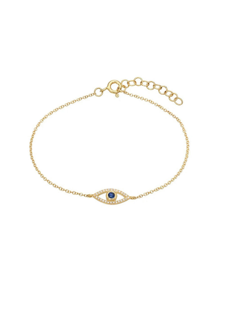 Evil Eye Sterling Silver Bracelet