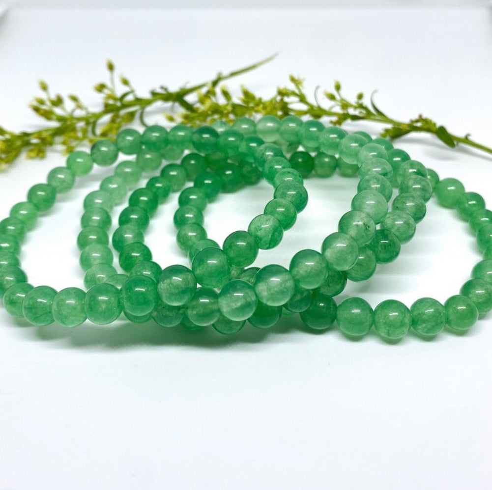Green Aventurine bracelet (Lucky You) 🍀 - Mystic Mami